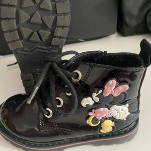 Zara + Minnie Mouse combat boots